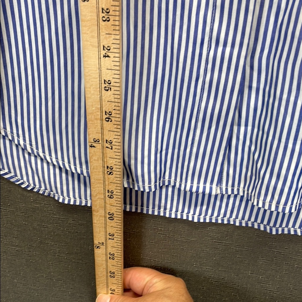 Zara Blue and Red Floral Embroidered Casual Shirt - Picture 4 of 7